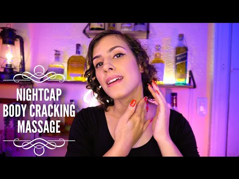 ASMR Bartender & Masseuse | Neck & Back Cracking | Relaxing Mixology & Massage For Sleep