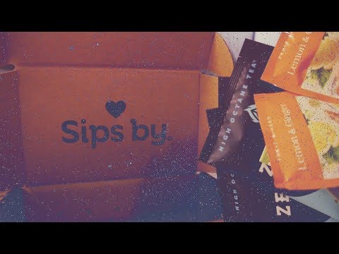 Unboxing Sips By Box (Tea Brewing, Whispers, Tapping) ASMR