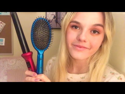 ASMR Doing Your Hair For A Holiday Party (pt.2)