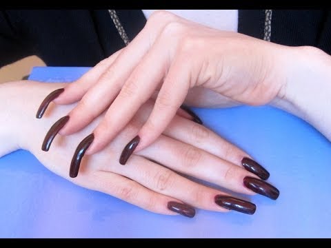 ASMR: TAPPING & SCRATCHING with my long natural nails