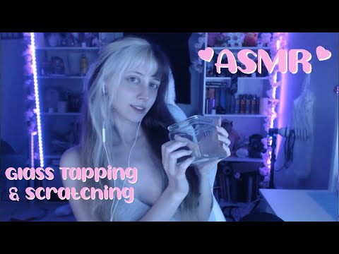 ASMR 💙 Glass Tapping & Scratching