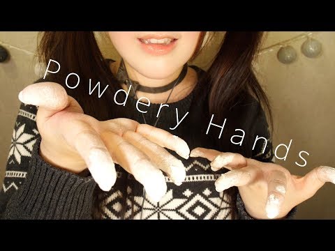 ASMR Powdery Massage & Hands Sound with 2 Versions 파우더마사지