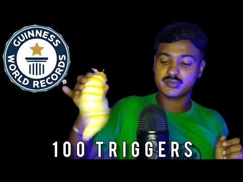 [ASMR] Fast 100 TRIGGERS IN 10:20?| -- WORLD RECORD