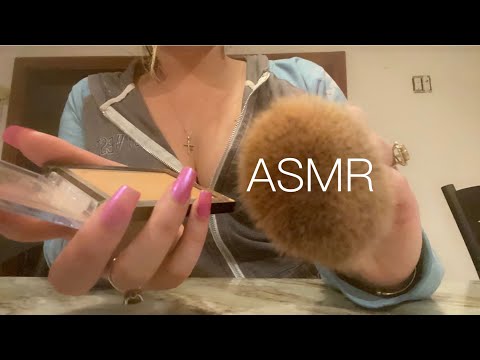 ASMR - Fast & aggressive makeup roleplay - nail & camera tapping - scratching - camera brushing!