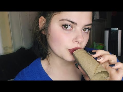 ASMR~ Toilet paper roll mouth sounds