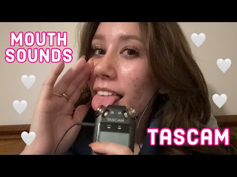 ASMR | ear-to-ear mouth sounds with tascam