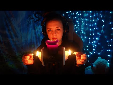 ASMR - Playing with fire - Lighting matches and candles - Super cozy but don't try this at home
