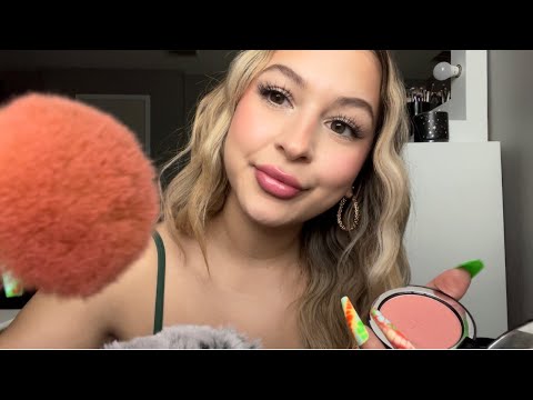 ASMR| Friend does your makeup for a date in 10 MINUTES *fast and aggressive * 💋