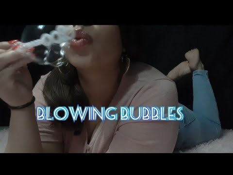 ASMR Blowing Bubbles