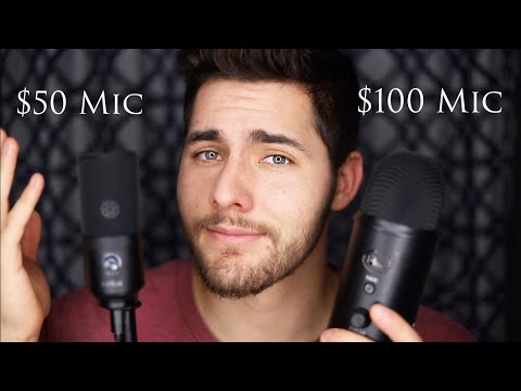 $50 ASMR MIC VS $100 ASMR MIC - Mic Battle - Hand Sounds & Mic Brushing (Male Voice)