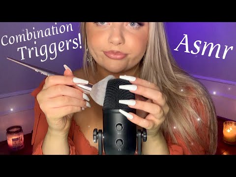 ASMR Fast & Agressive Triggers | Mic Tapping, Scratching, Brushing & more! 💜
