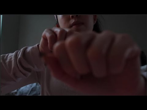 ASMR || Up-Close Hand Movements and Layered sounds (invisible Triggers)