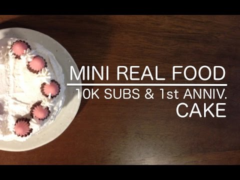[音フェチ]記念ミニケーキを作ろう！！(登録者１万人＆１周年)[ASMR]Let's cook Miniature"10K SUBS & 1st anniversary cake!!  [JAPAN]