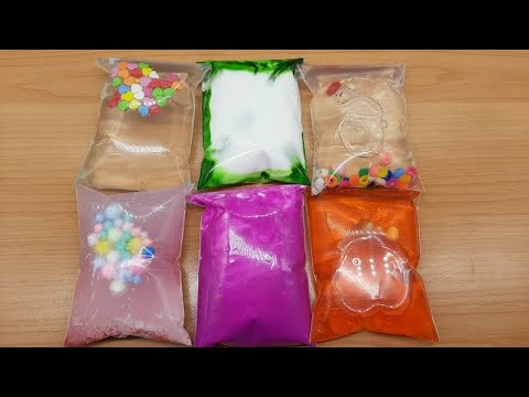 Making Slime with Bags - ASMR Slime - Most Satisfying Slime Videos #3