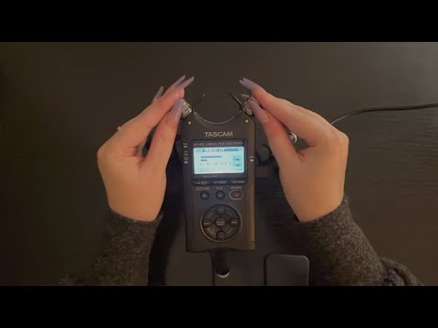 ASMR | ASMR you can FEEL! Tascam tapping and scratching, mic rubbing, no talking