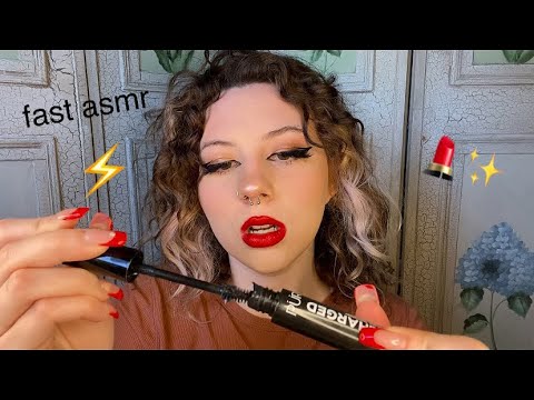 ASMR Super Fast And Aggressive Getting You Ready (MAKEUP TRIGGERS) ⚡️💗