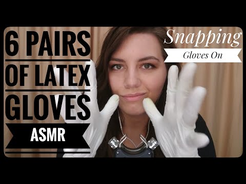 6 Pairs of Latex Gloves ASMR