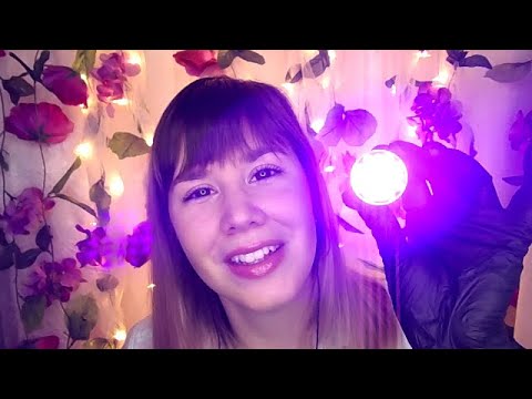 ASMR Dermatologist - Facial Exam, Special Light Treatment, Cleansing, Applying Cream and Massage