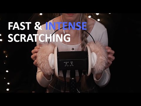 ASMR | Fast & intense earmuff scratching | Sleep, Study, Meditation, Tingles | 3Dio