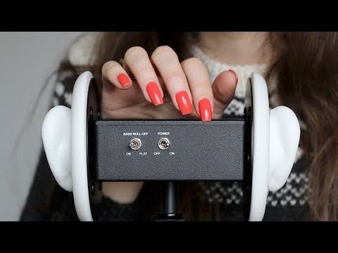 ASMR Nail Tapping & Scratching The 3Dio Microphone (No Talking)