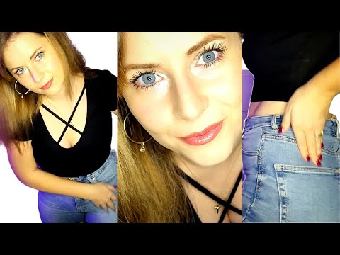 ASMR Jeans fabric scratching and soft sounds for sleep and relaxing