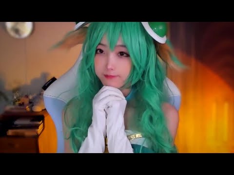 ASMR | LoL Soraka Cosplay ✨ (Mouth Sounds, Personal Attention, Hand Movements)