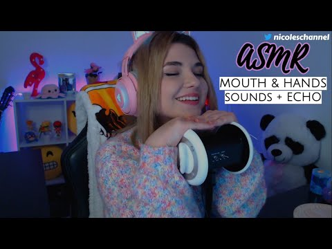 ASMR 🍂 MOUTH and HANDS SOUNDS with ECHO 🍂 *ASMR con ECO* 💤 3DIO | Lonixy ASMR