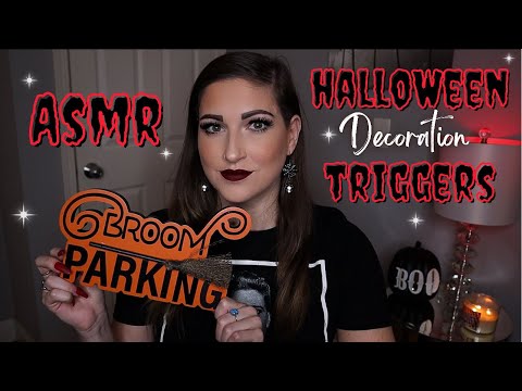 ASMR | Tapping & Scratching On Halloween Decorations 👻