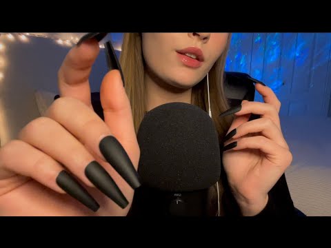 HIGH SENSITIVITY ASMR TRIGGERS Hand Sounds, UpClose Whispers, Gentle Mic Scratching, Hand Movements+