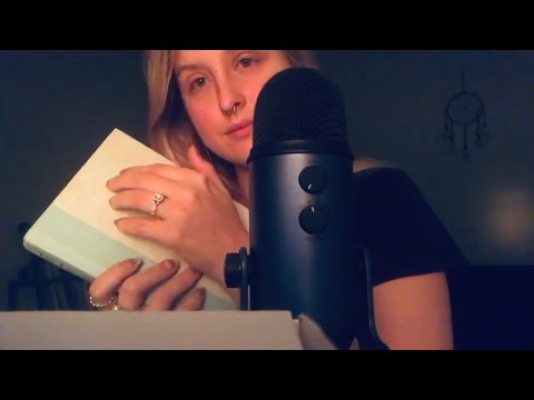 ASMR TAPPING ON BOOKS AND CANDLES | whispering | putting you to sleep