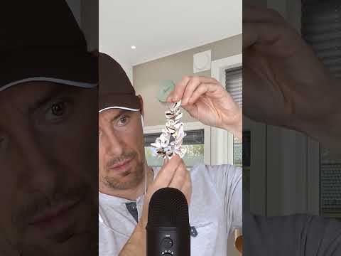 ASMR Slowly Messing With A Shell Bracelet #short