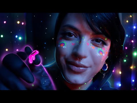 ASMR | Glow In The Dark ... Face Painting YOU~🎨