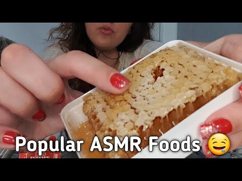 ASMR // Eating popular asmr foods 😋 Mochi, Bursting boba, Honeycomb //
