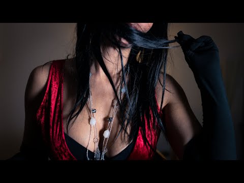 ASMR New Necklace Roleplay * sexy , flirty , relaxing sensual body caressing