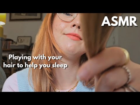 ASMR 1 HOUR Hair Brushing + Playing with your hair (LOOPED) to make you sleepy