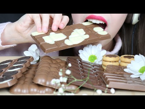 ASMR MILKA CHOCOLATE OVERLOAD (CRUNCHY & CHEWY Eating Sounds) No Talking