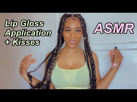 ASMR | Lip Gloss Application W/Kissing Sounds ￼