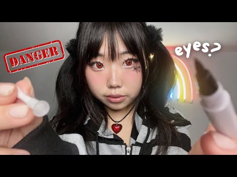 Extremely Sus girl Tattoos your Eyes🤨 ASMR