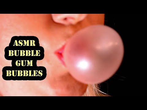💋 [ASMR] Bubble gum Bubbles with red lips 💋