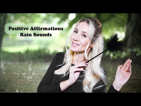 ASMR | Whispered Positive Affirmations With Personal Attention - Hand Movements (The Sound of Rain)