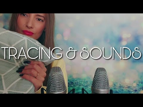 ASMR TRACING AND GENTLE TAPPING - SOUNDS FOR SLEEP - VISUAL TRIGGERS