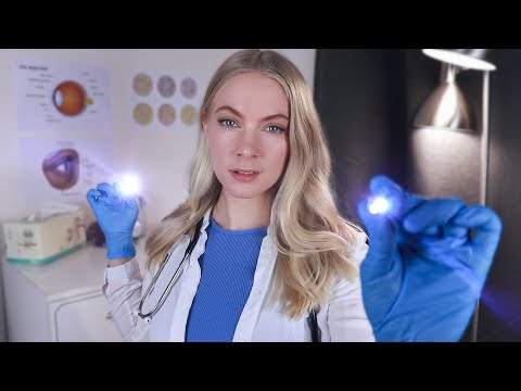 ASMR Holistic Eye Exam (VERY Thorough) Physical Assessment, Vision & Color Tests, Ophthalmoscopy