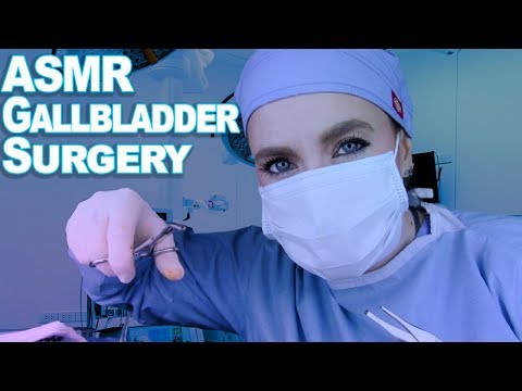 ASMR Hospital - Gallbladder Surgery (lots of unwrapping instrument crinkles!)
