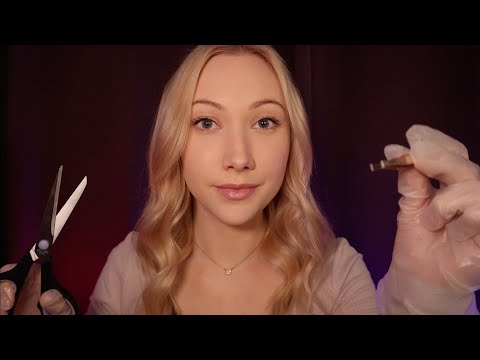ASMR Medically Removing Your Negative Energy | Semi Chaotic (cutting, plucking, light triggers)