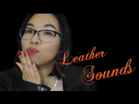 ASMR LEATHER JACKET SCRATCHING (Rubbing, Zipper Sounds, Hand Movements) 🖤🧥