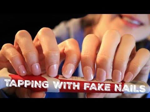ASMR TAPPING WITH FAKE NAILS