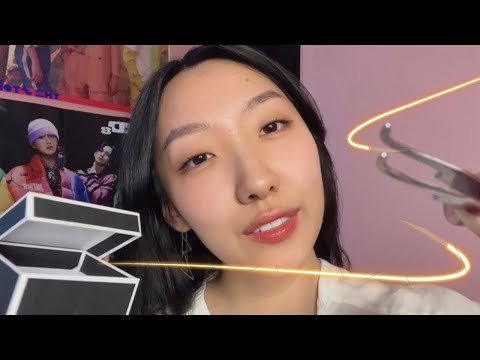 ASMR Plucking Negative Thoughts / Energy Removal 🎧 (voiced)