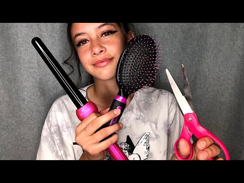 ASMR Cutting and Styling your Hair