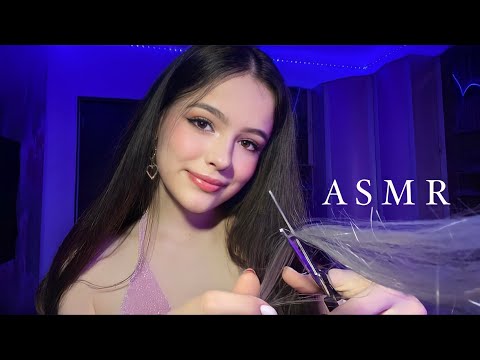 ASMR 💇🏻‍♂️A HAIRCUT FOR YOU 💗 RP *mouth sounds, water, scissors, massage*