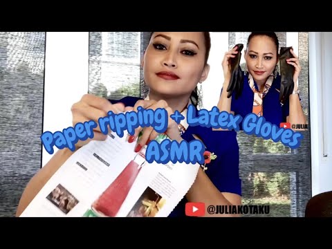 ASMR | Paper ripping + Latex Gloves Sounds + Nuts cracking